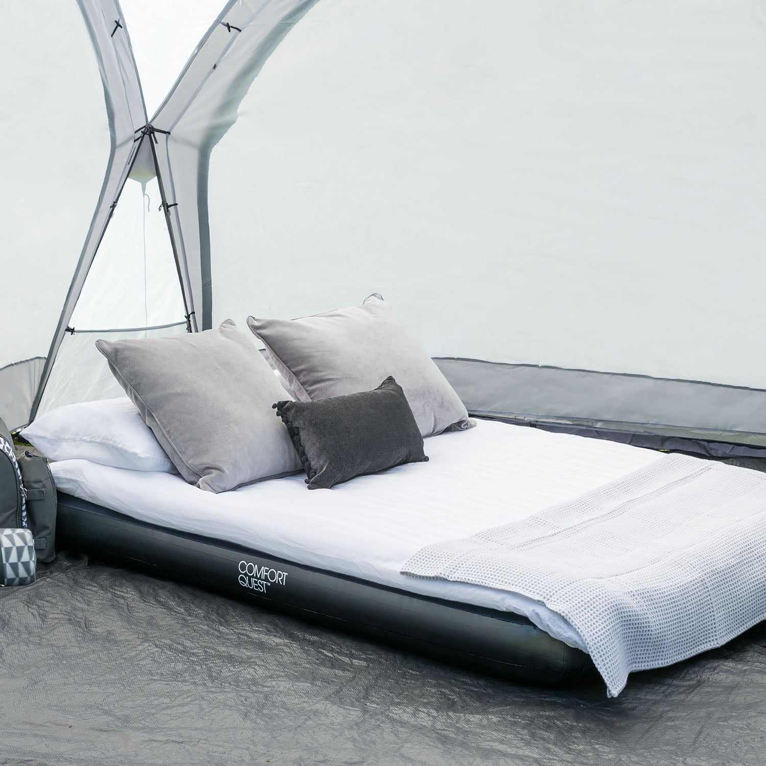 Double Airbed With Pump & Bag