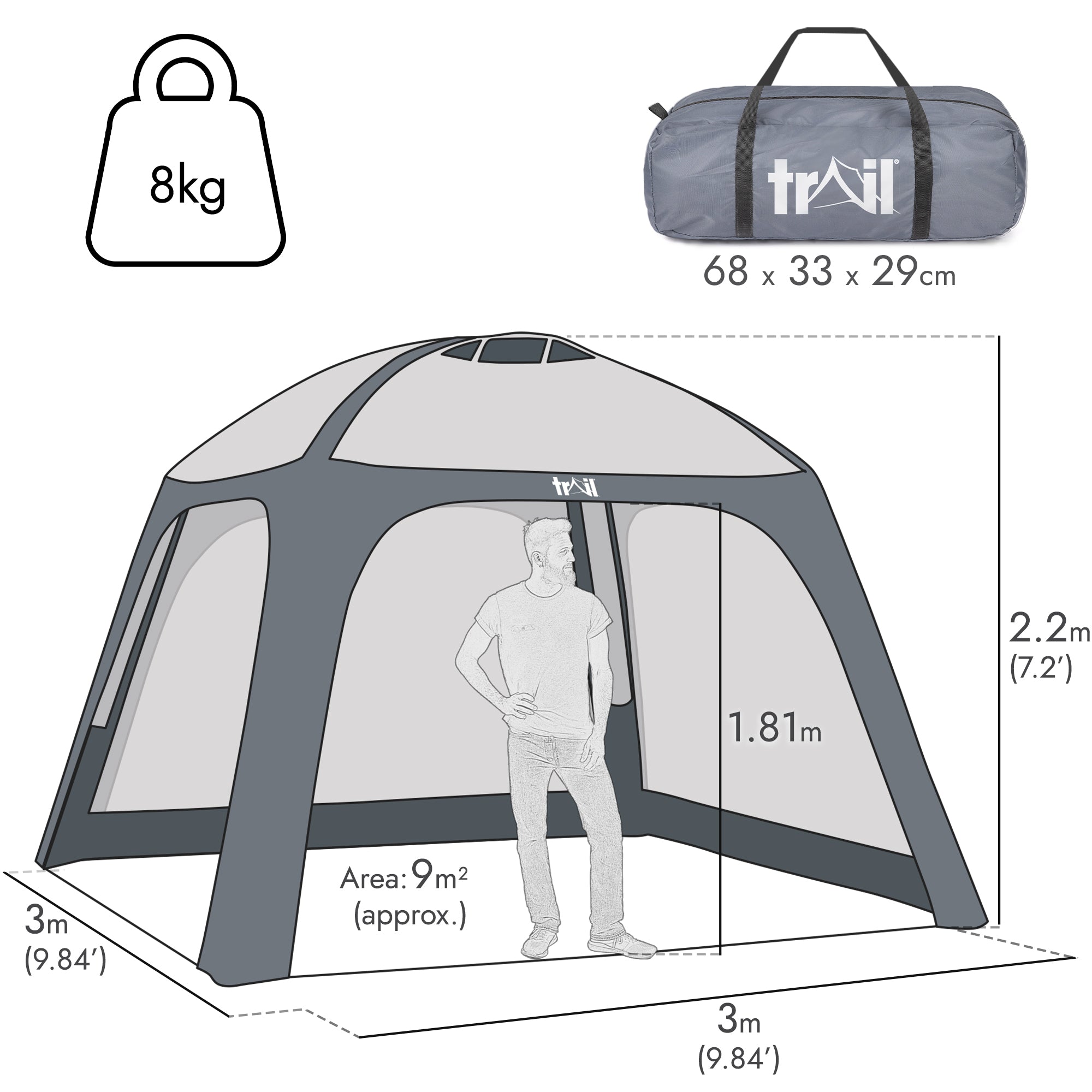 Air Gazebo with Sides